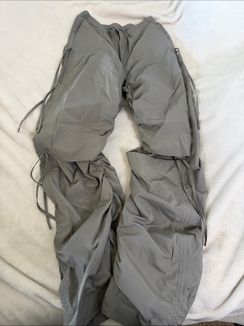 SHEIN Gray Drawstring Track Joggers